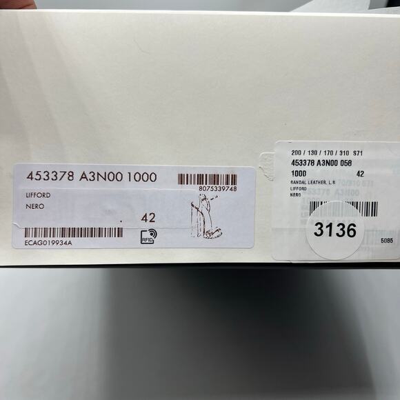 Gucci Marmont GG Platform Sandals Size 42 US 12 Black Leather Logo Block Heel - Picture 13 of 14